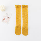 Baby Girls Cute Knee Bows Cotton Breathable Soft Non-slip Long Socks