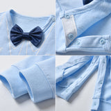 Baby Boys Long Sleeve One-piece Spring Gentleman Rompers