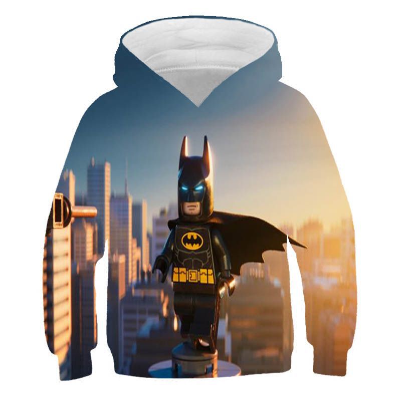 Kids 3D Print Cartoon Loose Long Sleeves Hoodie