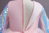 Kid Baby Girl Long-sleeved Gauze Puffy Princess Dress