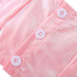 Kid Baby Girl Pink Sundress Straps Fluffy 2 Pcs Sets