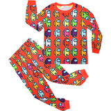 Kid Boy Game Middle School Long Sleeve Pajamas Set