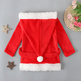 Kid Baby Girl Christmas Robe Winter Polka Dot Belt Pajamas