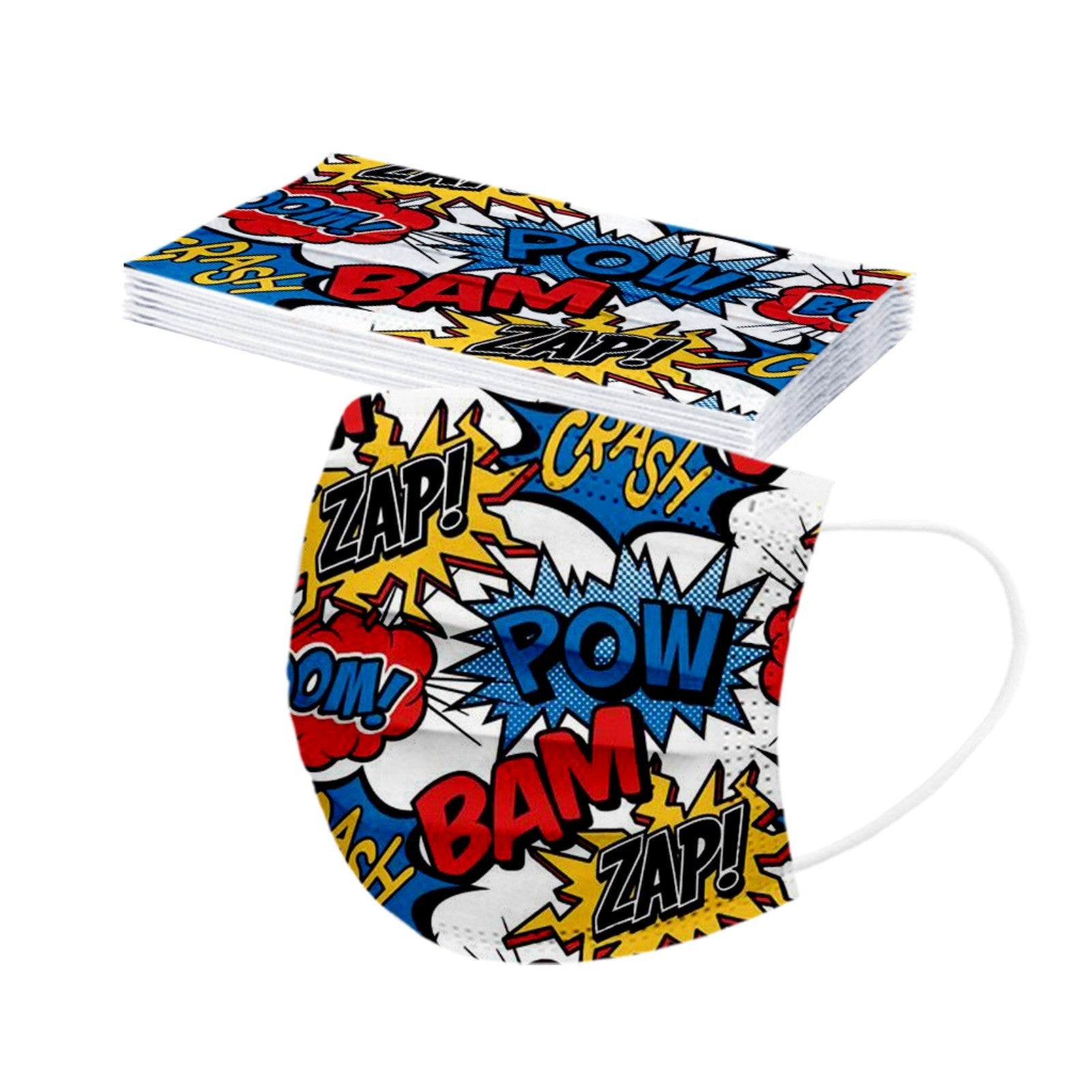 Kid Disposable Cartoon Series Spiny  Non-woven Fabric Three Layers Masks 10 Pcs