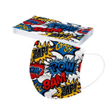 Kid Disposable Cartoon Series Spiny  Non-woven Fabric Three Layers Masks 10 Pcs
