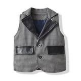 Kid Baby Boys Summer Short Sleeve Cotton Leather 3 Sets Pcs