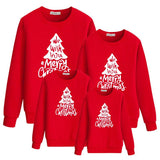 Family Matching Christmas Letter Printing Parent-child Hoodie