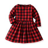 Kid Baby Girls Boy Casual Set Plaid Long Sleeve 3 Pcs Sets Outfit