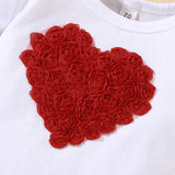 Baby Girl Hattie Love Valentine's Day 3 Pcs Sets