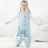 Kid Baby Girl Sleeveless Bodysuit Pajamas Sleepwear