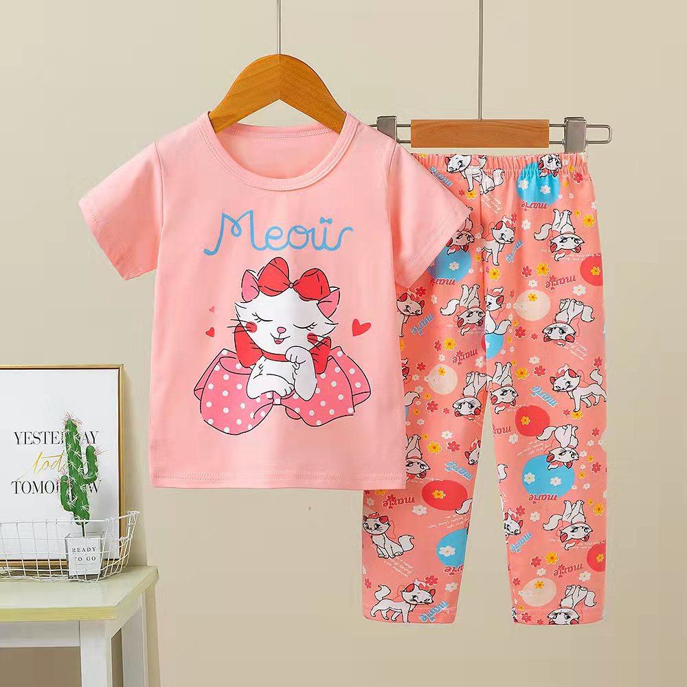 Kid Baby Boy Short Sleeve Home Wear Summer Pajamas