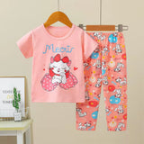 Kid Baby Boy Short Sleeve Home Wear Summer Pajamas