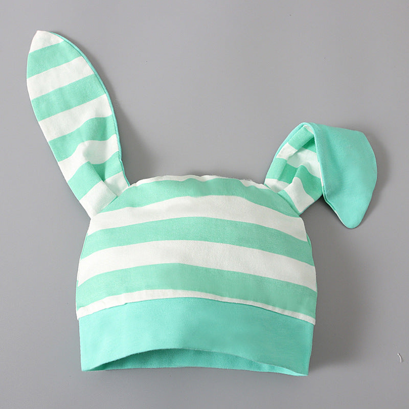 Summer Easter Boy Short Sleeve Rabbit Stripe Sets 2 Pcs