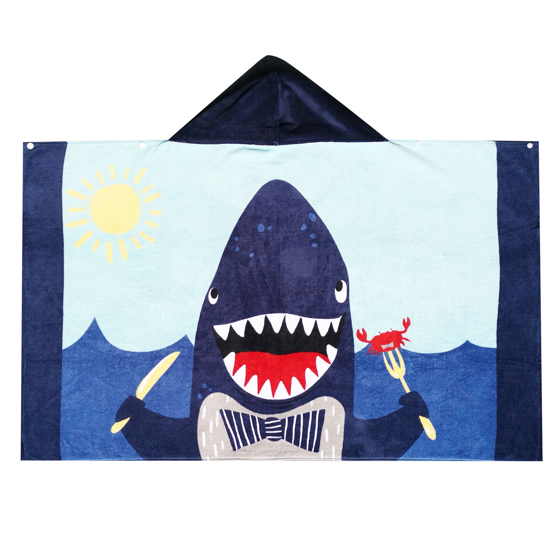 Baby Bathrobe Cartoon Bath Towel Robe Hooded Cloak Beach Towel Pajamas