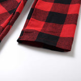 Family Matching Mother Daughter Plaid Christmas Autumn Dress