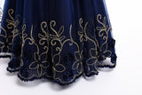 Kid Girl Princess Sleeveless Long Evening Catwalk Piano Performance Dresses