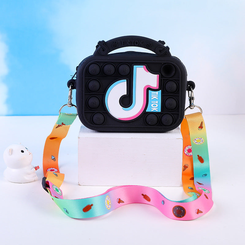Kid Silicone Tiktok Anti-rat Pioneer Pressure Relief Puzzle Toy Bag