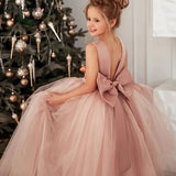 Kid Girl Birthday Flower Wedding Bridesmaid Dress