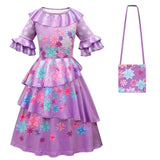 Kid Girls Small Flying Sleeves Cosplay Princess Magic Full House Party Dresses