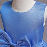 Kid Girl Bow Princess Christmas Party Pompous Birthday Dresses