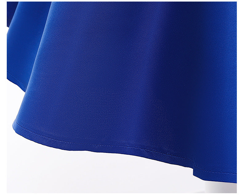 Kid Girl Princess Double Shoulder Bubble Sleeve Layer Bow Dresses