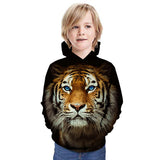 Children Kid 3D Print Animal Lion Hoodie