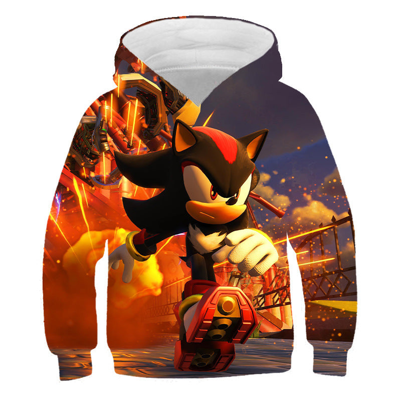 Kid Cartoon Pullover Hoodie 3D Digital Printed Casual Tops
