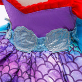 Kid Baby Girl Princess Mermaid Shell Tailing Birthday Dresses