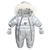 Newborn Baby Winter Rompers Long Sleeved Fashion Thickend Warm Jumpsuit
