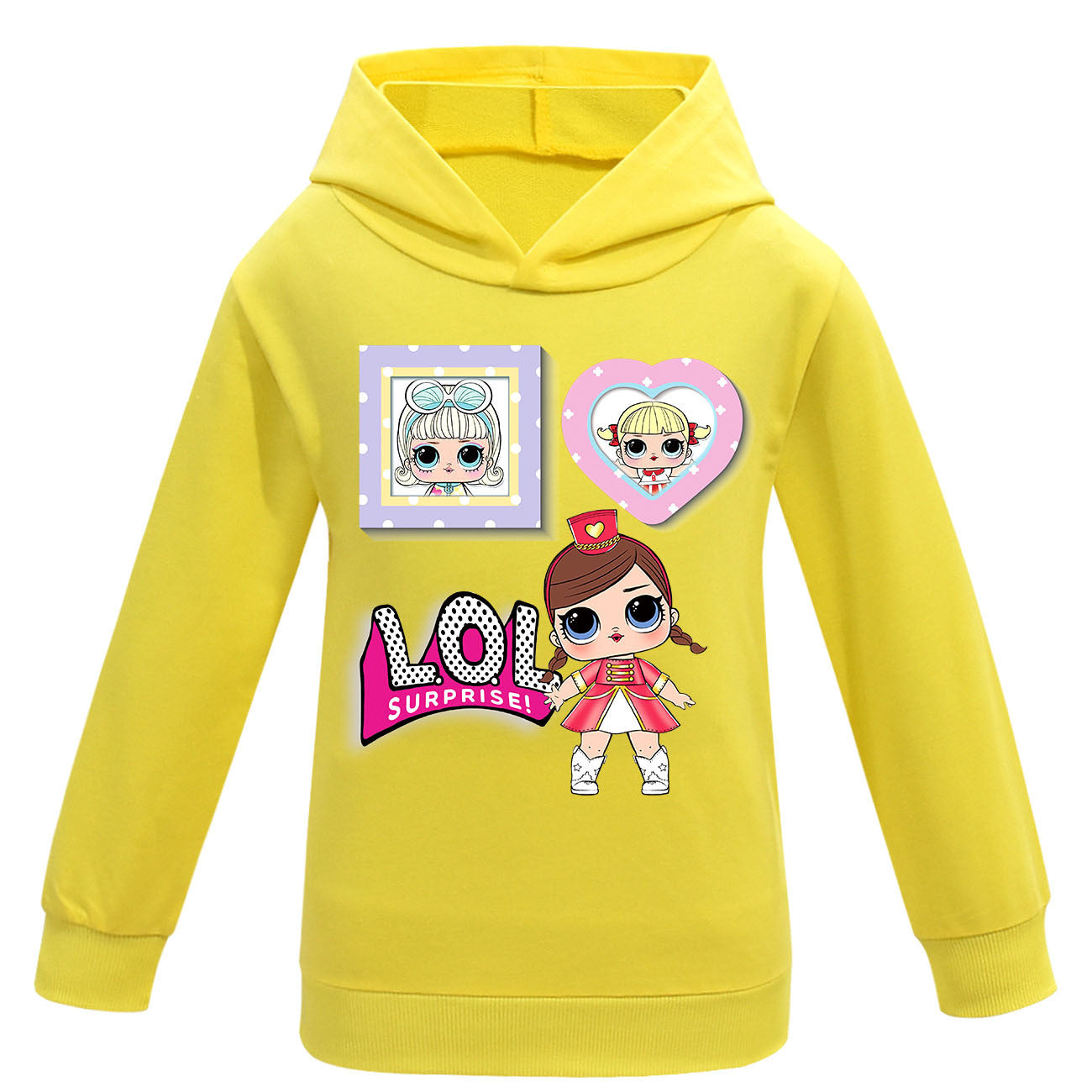 Kid Baby Surprise Doll Fashion Cartoon Girls Long-sleeved Casual Hoodie
