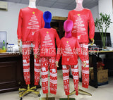 Family Matching Christmas Long Sleeve Cartoon Pajamas