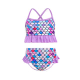 Kid Girls Swimsuit Mermaid Bathing Vacation Swimwear