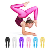 Kid Girl Dance Bright Gold Stamping High Elastic Breathable Yoga Pants