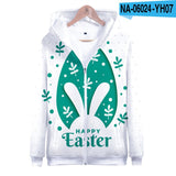 Kid Boy Girl Easter 3D Printed Hoodies Zipper Coats