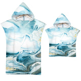 Adult Microfiber Fabric Marble Bath Towels  Bathrobe Cloaks Pajamas