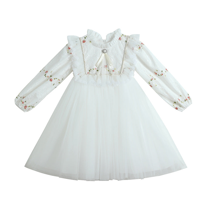 Girls Mesh Chiffon Princess Dress