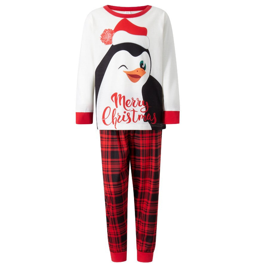 Family Autumn Parent-child Outfit Full Loose Christmas Pajamas