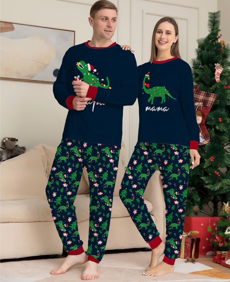 Family Matching Parent-child Printed Alphabet Animal Pajamas
