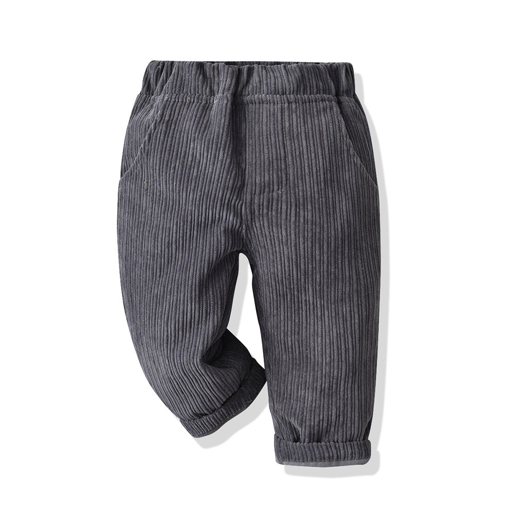 Kid Baby Boy Suit Autumn Long Sleeve Plaid Checked 2 Pcs Sets