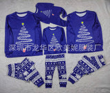Family Matching Christmas Long Sleeve Cartoon Pajamas