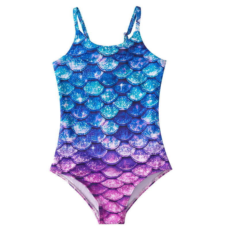 Kid Girls One-piece Swimsuit Mermaid Bathing Beach Swimwear