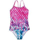 Kid Girls One-piece Swimsuit Mermaid Bathing Beach Swimwear