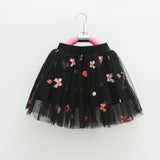 Kid Baby Girl Princess Short Skirt Strawberry Embroidery Skirts