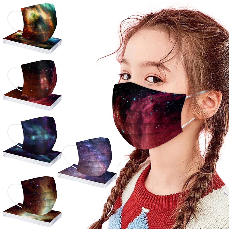 Kid Star Series Printed Disposable Spiked Masks 20 Pcs