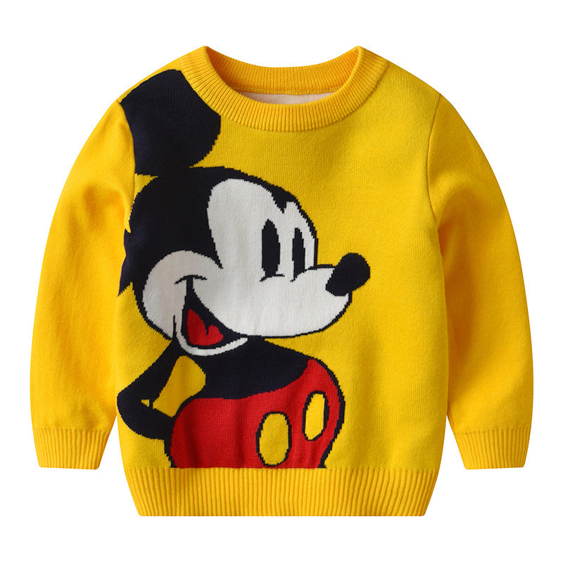 Kid Baby Girl Knit Pullover Autumn Christmas Jacquard Sweater