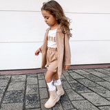 Kid Baby Girl Long Sleeve Windbreaker 2 Pcs Set Outfits