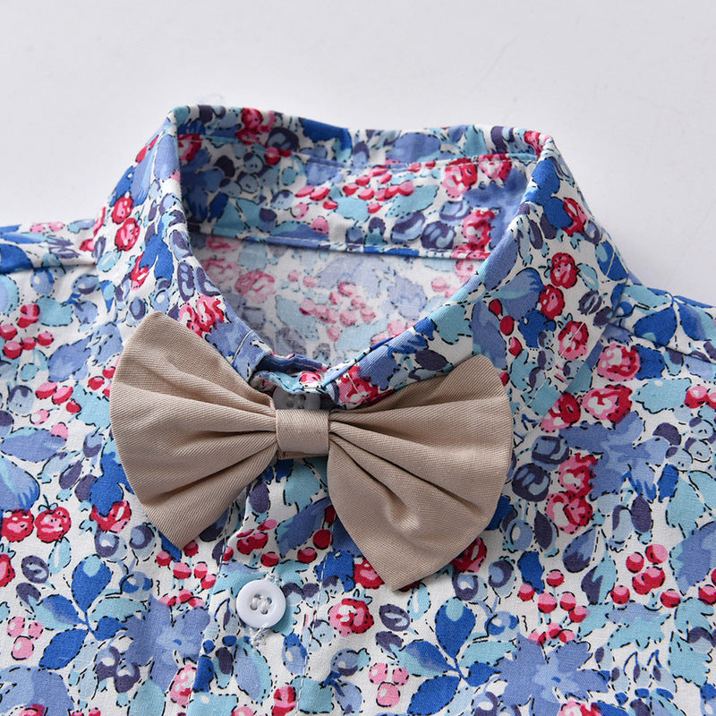 Kid Baby Boy Suit  Long Sleeves Print Fashion 2 Pcs Sets