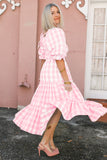 Family Matching Parent-child Sweet Leisure Loose Cake Bubble Sleeve Dresses