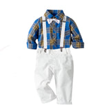 Kid Baby Boy Gentlemen Spring Long-sleeved 3 Pcs Sets