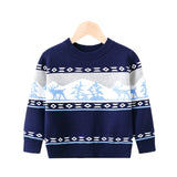 Kid Baby Boy Girl Elk Pullover Christmas Bottomed Sweater